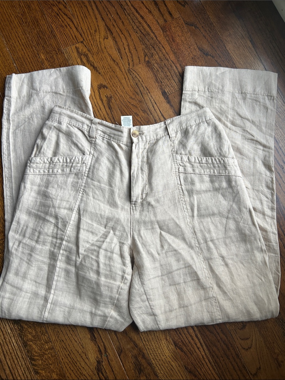 Nicole Miller 100% Linen Pants Size L